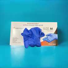 Load image into Gallery viewer, TB-BD-3M-M, 1000 Biodegradable Nitrile Disposable Gloves, $0.069 each - Powder Free, 3.5 MIL-Medium, Per Case (100pcs/bag-10bags/case)
