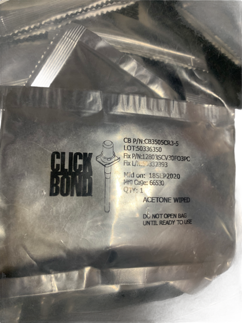Click Bond, Base Stud CB3505CR3-5 , $12.75 Each