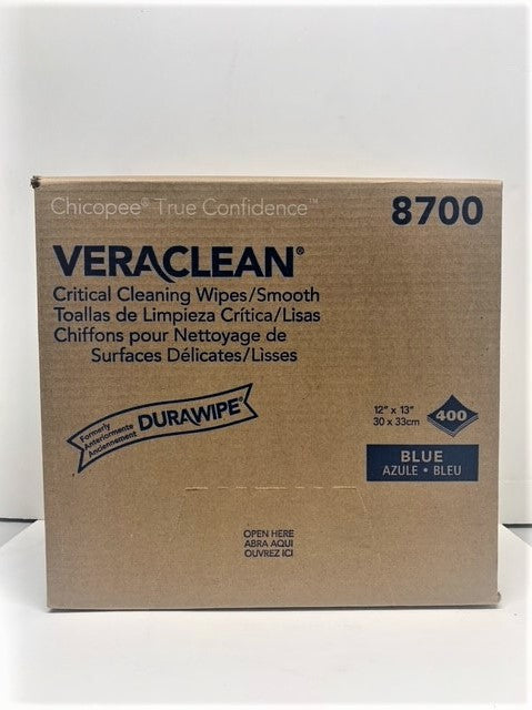 VeraClean 8700 Critical Cleaning Wipe/Smooth $93.95 / Case of 400 wipes